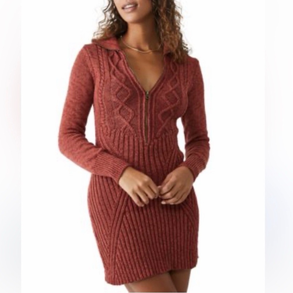 Free People Mont Blanc Mini Dress in Jasper